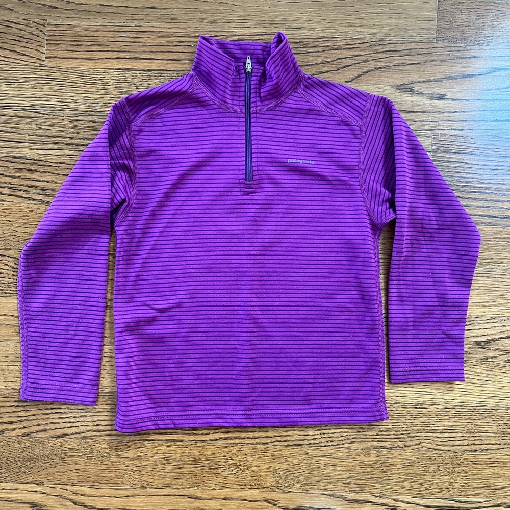 Patagonia Midweight Girls Purple Base Layer - XS